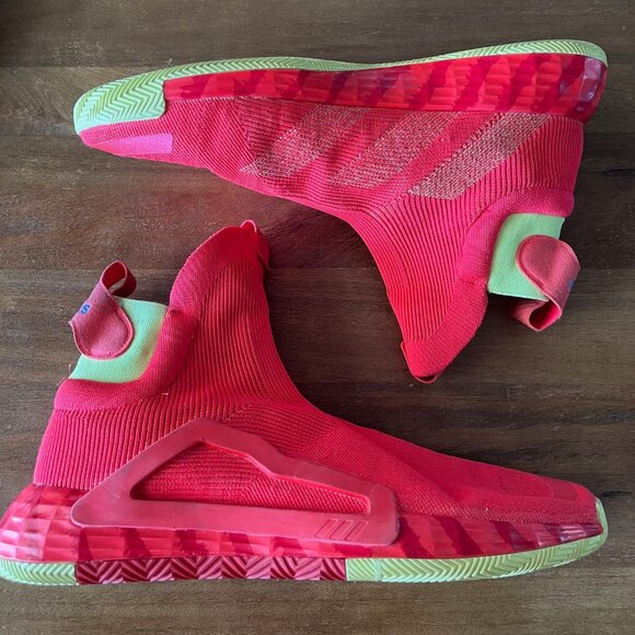 NEW Size 18 Mens Adidas N3XT L3V3L Pastel Art G27761 Knitted Basketball Sneakers - Picture 1 of 12